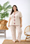 Luna Touch Extra Soft Summer Women's Pajama Set – Buttonless, Short Sleeve, Plus Size Women's Pajamas - 4