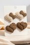 Heart Bow Detailed 4-Piece Set of Girls' Baby Hair Clips (3X3Cm)