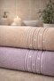 İnci 4-Piece Bath Towel Set - Hand and Face Towels - Dowry - Gift 100% Cotton - 4