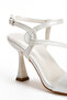 Women's Square Toe Strappy Goblet Heeled Stylish Shoes - 7
