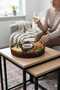 Premium Hand-Knitted Rattan Rotating Serving Tray & Snack Tray - 30X30 cm