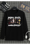 Manifest Grup Başrol Sensin Printed Long Sleeve T-Shirt Unisex 100% Cotton Breathable Fabric Organic