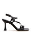 Women's Square Toe Strappy Goblet Heeled Stylish Shoes - 7