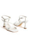 Women's Square Toe Strappy Goblet Heeled Stylish Shoes