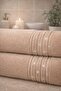 İnci 4-Piece Bath Towel Set - Hand and Face Towels - Dowry - Gift 100% Cotton - 2