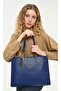 Midnight Blue Print Women's Shoulder Bag with Zipper Closure and Inner Pocket 05Pc25K100 - 2