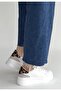 Jetan White Patent Leather Lace-Up Sports Shoes - 3