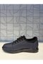 Ay 584 Men's Navy Blue Genuine Leather Rubber Lacing Detail Orthopedic Comfortable Daily Walking Shoes - 3