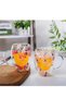 # Cup Special Handmade Hot and Cold Resistant Ornate Organic Floral Borosilicate Glass Cup 250ml - 2