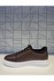 Ay 584 Brown White Sole Genuine Leather Rubber Lacing Detail Orthopedic Comfortable Daily Walking Shoes - 3