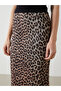 Lcw Vision Women's Extra Tight Fit Leopard Print Skirt - 3