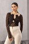 Button Detailed Lace Blouse