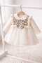 Nipperland Lisa Leopard Patterned Baby Dress with Ruffle Sleeve Detail - 4