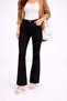 Zarina Women's Black High Waist Lycra Spanish Flare Trendy Flare Jeans - 3