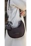 Women's Shoulder and Handbag Baguette Bag & Silk Scarf Detail - 3