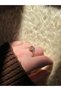 Elegant Gold Ring with Pink Heart |   Stylishly Designed Zircon Stone Romantic Gift Heart Ring |   Women's Day - 4