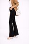 Zarina Women's Black High Waist Lycra Spanish Flare Trendy Flare Jeans