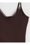 Özmarka New Season V-Neck Lace Detailed Strappy Women's Tank Top - 3
