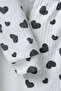 Baby Girl & Child 2-Piece 100% Organic Black Heart Patterned Pajama Set Buttoned Set - 4