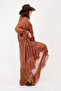 Italian Colorful Lined Long Silk Dress - 8