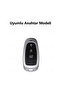 Hyundai Compatible Tucson, Solaris, Sonata, Santa Fe 2020-2024 Patterned Silicone Key Case Cover - 2