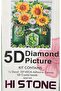 5D Diamond Bead Bonding Stone Embroidery Mosaic Tapestry "Sunflower" 50X40 cm