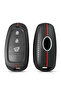 Hyundai Compatible Tucson, Solaris, Sonata, Santa Fe 2020-2024 Patterned Silicone Key Case Cover