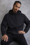 Men's Premium Comfort Oversize Black Raincoat & Windbreaker - 3