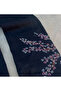 Sakura Flower Embroidered Design Unisex Retro Jeans Pants - 3