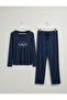 Women's Modal Fabric 100% Cotton Written Luxury Pajama Set - 5
