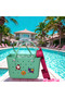 XL EVA Beach Tote Bag Set – Luxury Waterproof Summer Bag with Tray & Charms - 5
