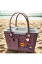 XL EVA Beach Tote Bag Set – Luxury Waterproof Summer Bag with Tray & Charms - 4