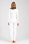 Women's Ecru Comfort Long Sleeve Thermal Top - 4