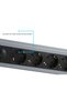 S-Link Swapp Spgks05 1.5m 3G1.5Mm2 900 Joule 5Li Current Protector Gray Socket Multiplexer Pts89 - 2