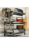 Fcity 3 Tier Dish Drying Rack with Drain Tray & Mat, Stainless Steel Dish Drainer for Kitchen Counte