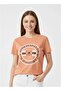 Ladies Graphic T-shirt -ORANGE