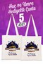 Hajj and Umrah Gift Cloth Bag 35X40 - We Added Your Prayers to Ours 5 Pcs (Night)