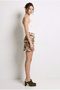 Women's Cream Yellow Patterned Denim Mini Skirt De251151 60283933 - 4