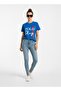 Ladies Graphic T-shirt -ROYAL BLUE - 2