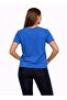 Ladies Graphic T-shirt -ROYAL BLUE - 2