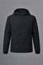 Men's Relax Fit Pocketed Lined Black Raincoat