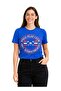 Ladies Graphic T-shirt -ROYAL BLUE - 3