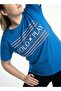 Ladies Graphic T-shirt -ROYAL BLUE - 2