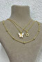 Stella Mariposa 3-Piece Gold Butterfly Star Charm Necklace Set - 3