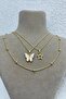 Stella Mariposa 3-Piece Gold Butterfly Star Charm Necklace Set - 2