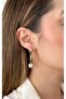 Rod Plate Pearl Detailed Earrings - 3