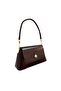 Retro Flap Lock-Detail Round-Strap Design Women's Hand and Shoulder Bag - 4
