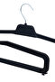 Pants Hangers Black - with Sponge - Pack of 24 - 4