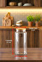 |   Large |   12-Piece Vacuum Bamboo Lid Large Size 1300ml Jar Set with Label and Gift - 2
