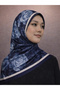 شال قطني ناعم من السلسلة الزرقاء الداكنة D6 - 2